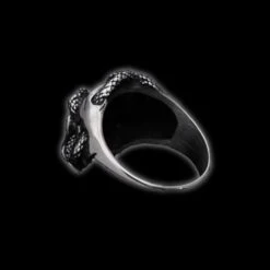 Snaky Skull Pinky Ring(Snaky Skull Pinky Ring) -Crewskull snaky skull pinky ring 609