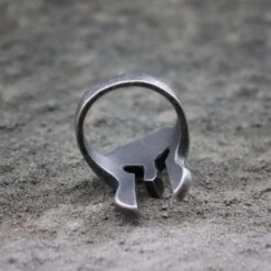 Spartan Ring - Vintage, Stainless Steel(Spartan Ring Vintage Stainless Steel) -Crewskull spartan ring 333