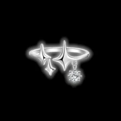 Star Ring Sterling Silver(Star Ring Sterling Silver)