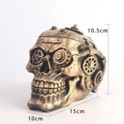 Steampunk Skul Statue(Steampunk Skull) -Crewskull steampunk skul statue 698
