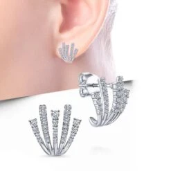 Sterling Silver Claw Earrings(Sterling Silver Claw Earrings) -Crewskull sterling silver claw earrings 688