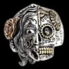 Sterling Silver Sugar Skull Ring(Sterling Silver Sugar Skull Ring) -Crewskull sterling silver sugar skull ring 893