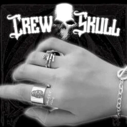 Sugar Skull Ring Silver(Sugar Skull Ring Silver) -Crewskull sugar skull ring silver 526