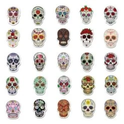 Sugar Skull Stickers(Sugar Skull Stickers) -Crewskull sugar skull stickers 826