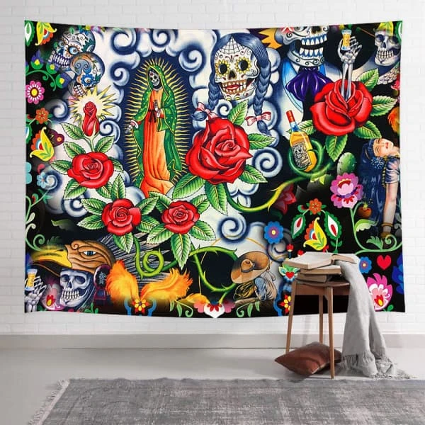 Sugar Skull Tapestry(Sugar Skull Tapestry) 3 Sugar Skull Tapestry(Sugar Skull Tapestry)