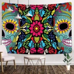 Sugar Skull Tapestry(Sugar Skull Tapestry) 13 Sugar Skull Tapestry(Sugar Skull Tapestry) -Crewskull sugar skull tapestry 349