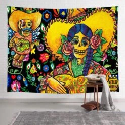 Sugar Skull Tapestry(Sugar Skull Tapestry) 12 Sugar Skull Tapestry(Sugar Skull Tapestry) -Crewskull sugar skull tapestry 544