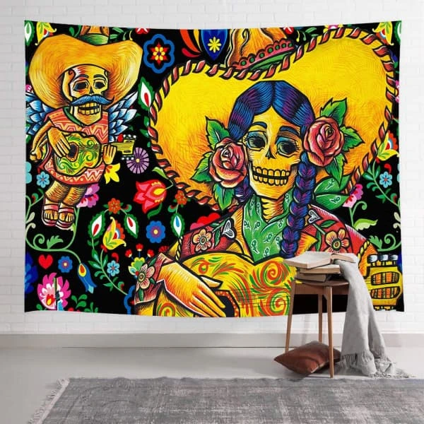 Sugar Skull Tapestry(Sugar Skull Tapestry) 7 Sugar Skull Tapestry(Sugar Skull Tapestry) - Image 5