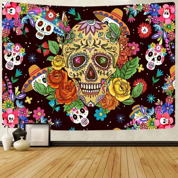 Sugar Skull Tapestry(Sugar Skull Tapestry) 5 Sugar Skull Tapestry(Sugar Skull Tapestry) - Image 3