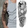 Tribal Skull Temporary Tattoo(Tribal Skull Temporary Tattoo) -Crewskull tribal skull temporary tattoo 527