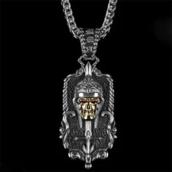 Warrior Skull Necklace(Warrior Skull Necklace) -Crewskull warrior skull necklace 920