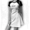 White Gothic Dress(White Gothic Dress) -Crewskull white gothic dress
