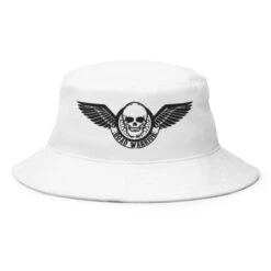 Winged Skull Bucket Hat(Winged Skull Bucket Hat) -Crewskull winged skull bucket hat 350