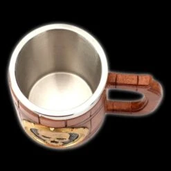 Wooden Skull Mug(Wooden Skull Mug) -Crewskull wooden skull mug 649