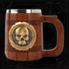 Wooden Skull Mug(Wooden Skull Mug) -Crewskull wooden skull mug 978